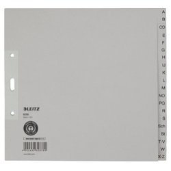 LEITZ Intercalaires en papier naturel, A-Z, A4, mi-hauteur