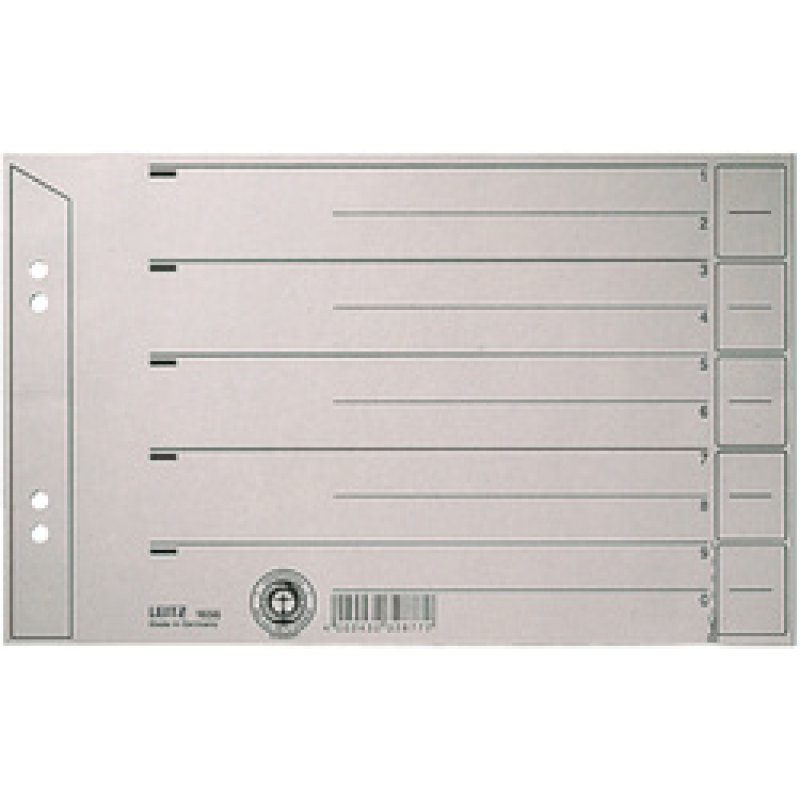 LEITZ Intercalaires, format A4, en carton solide 200 g/m2