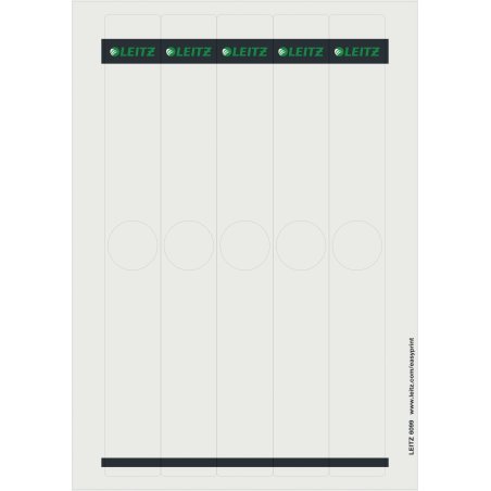 Leitz 60990085 self-adhesive label Rectangle Grey