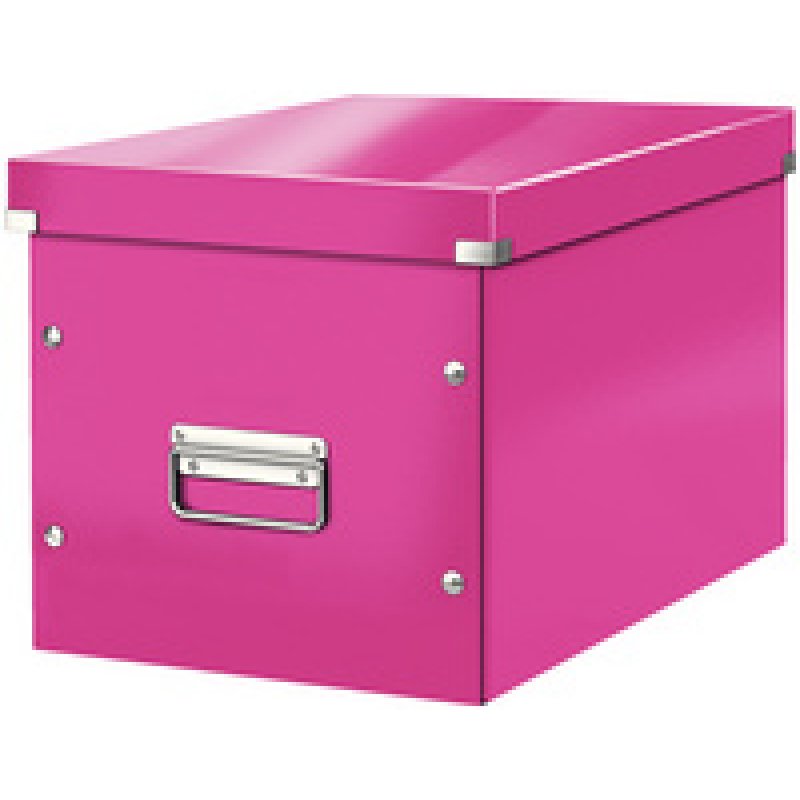 LEITZ Boîte de rangement Click & Store WOW Cube L, rose