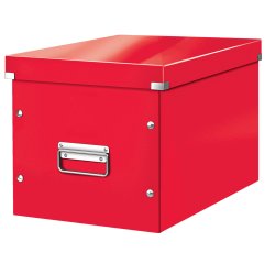 LEITZ Boîte de rangement Click & Store WOW Cube L, rouge