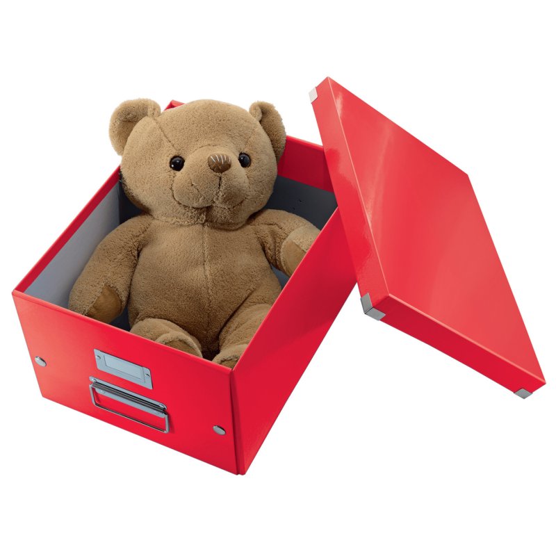 LEITZ Boîte de rangement Click & Store WOW Cube L, rouge