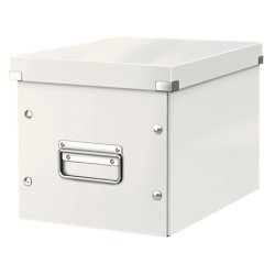 LEITZ Boîte de rangement Click & Store WOW Cube M, blanc