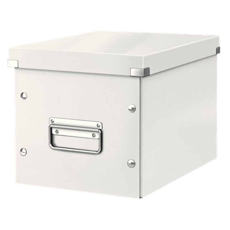 LEITZ Boîte de rangement Click & Store WOW Cube M, blanc