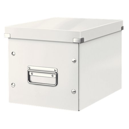 LEITZ Boîte de rangement Click & Store WOW Cube M, blanc