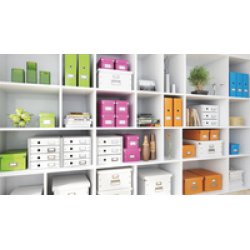 LEITZ Boîte de rangement Click & Store WOW Cube M, jaune