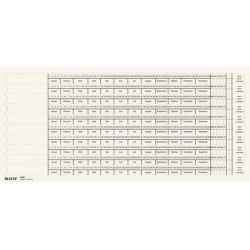 LEITZ Organisations-Streifen, Skala 3 / Skala 4, weiß