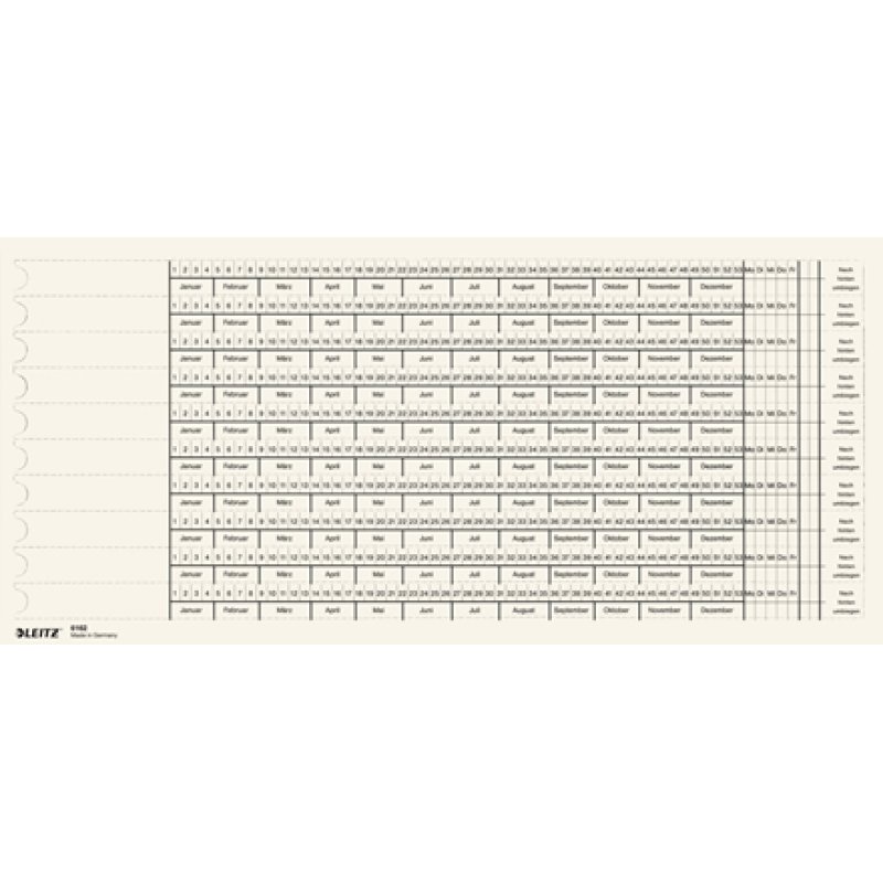 Leitz 61620001 papier de calculs et de déclarations 1 pièce(s) 190 g/m² 162 mm