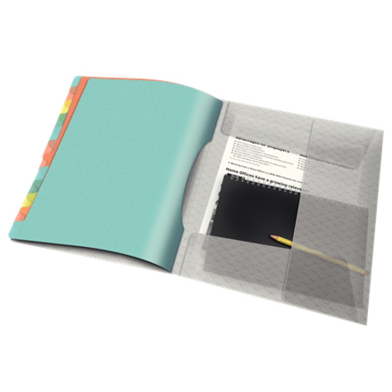 Esselte 626256 tab index Blank tab index Polypropylene (PP) Multicolour