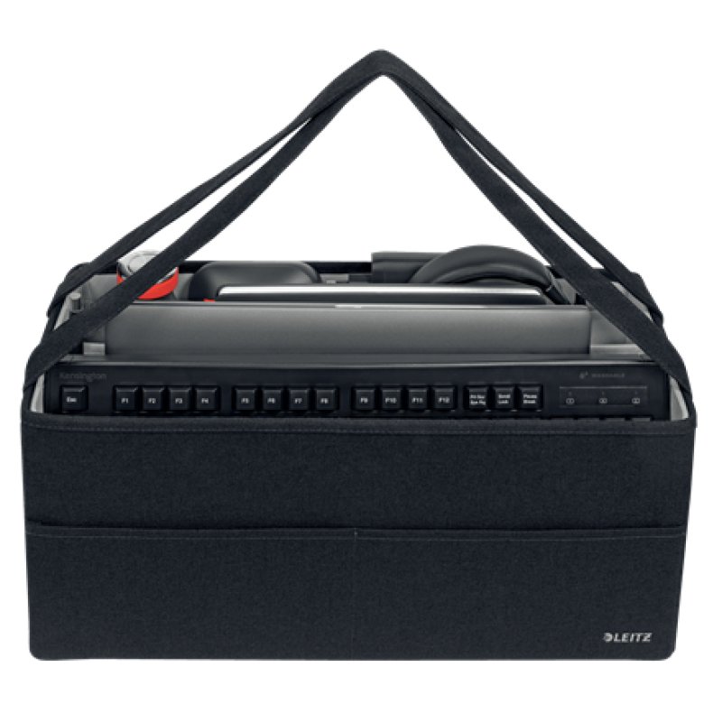 LEITZ Sac de rangement Hot Desking, en tissu, gris velours