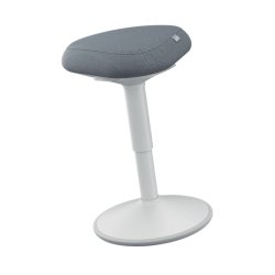 LEITZ Tabouret "assis" Ergo actif, assise confort,gris clair
