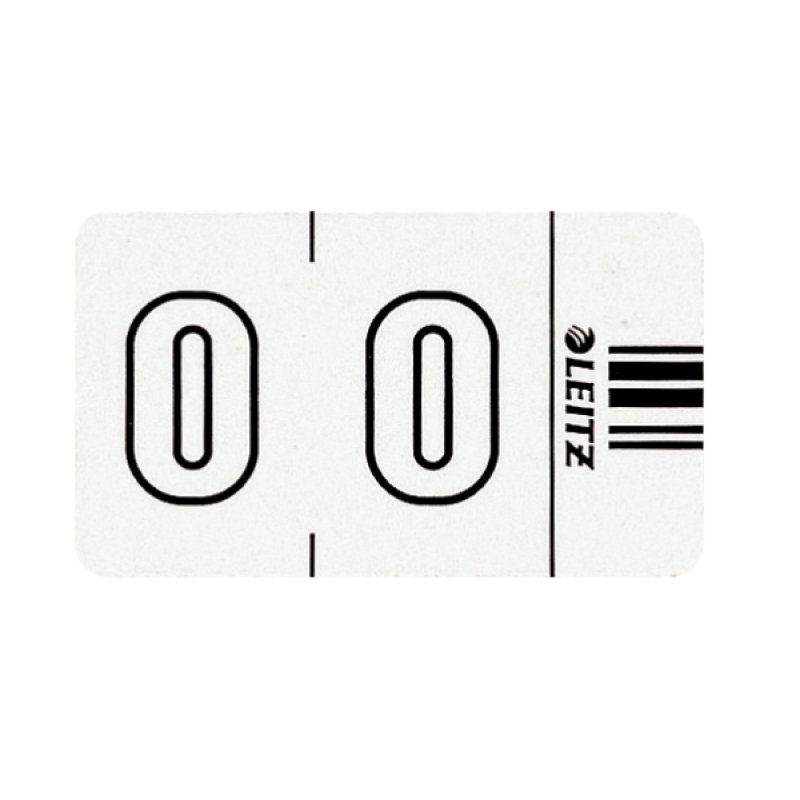 Leitz Orgacolor self-adhesive label Rounded rectangle White
