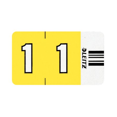 Leitz Orgacolor self-adhesive label Rounded rectangle Yellow