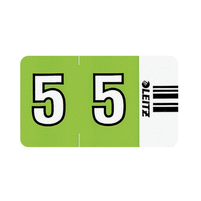 Leitz Orgacolor self-adhesive label Rounded rectangle Green