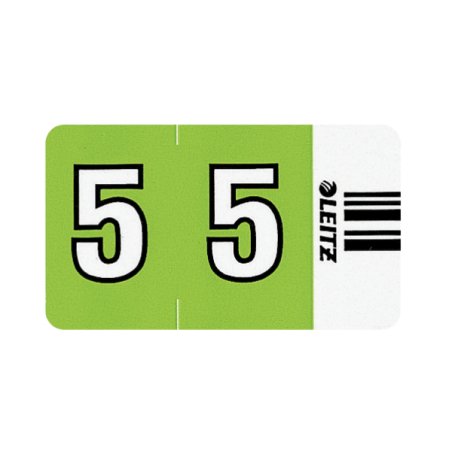 Leitz Orgacolor self-adhesive label Rounded rectangle Green