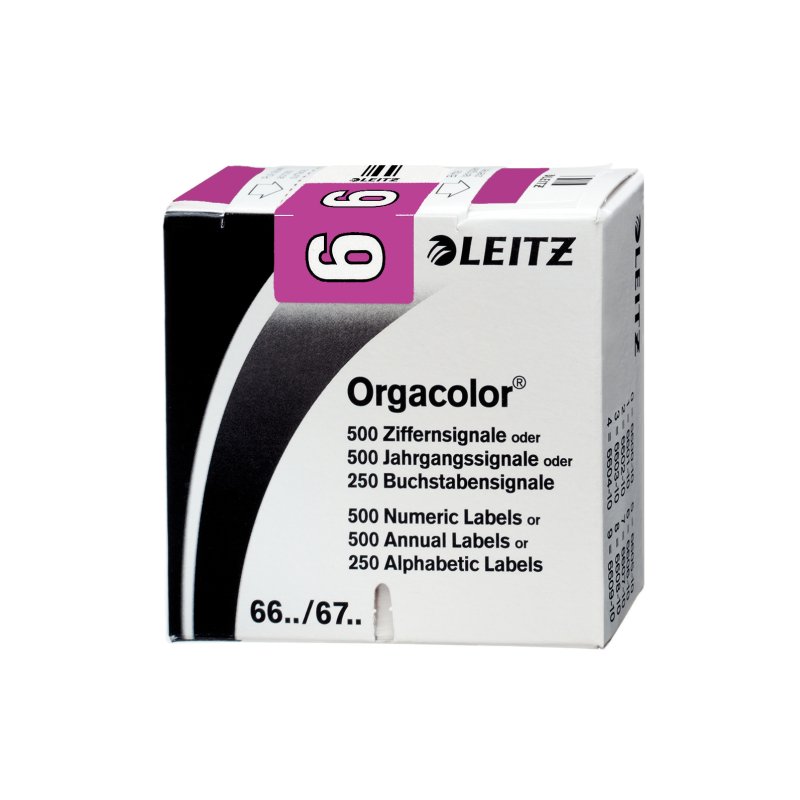 LEITZ Etiquette numérique Orgacolor "6", rouleau, violet