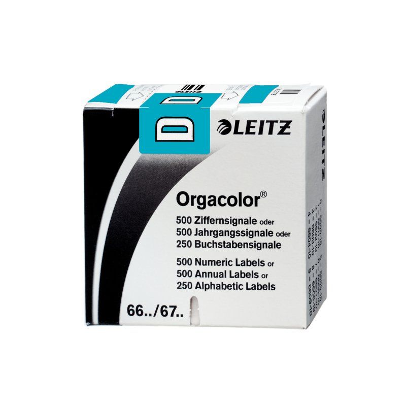 Leitz Orgacolor self-adhesive label Rounded rectangle Blue