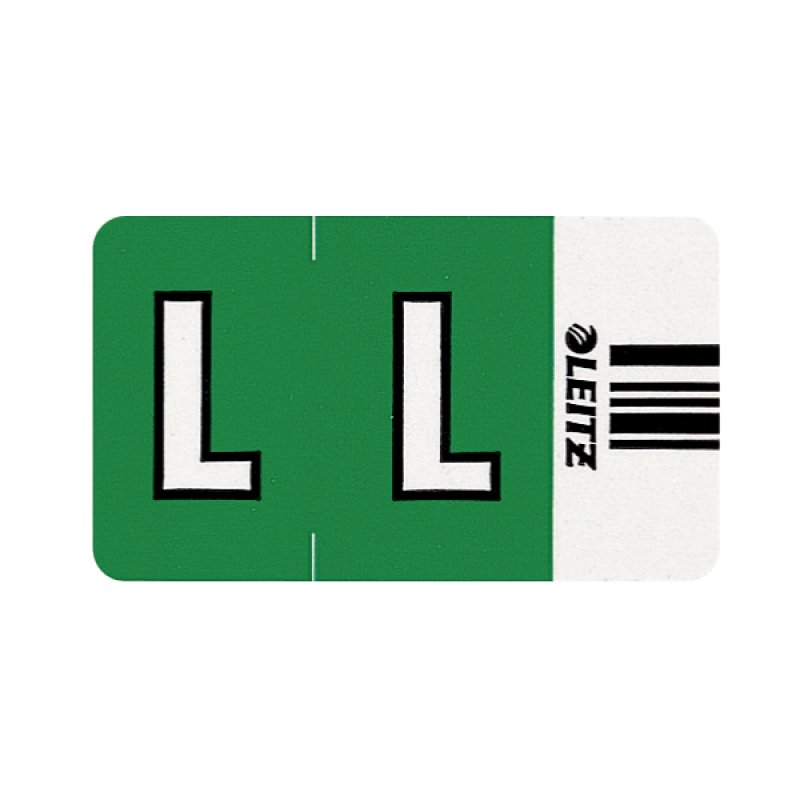 Leitz Orgacolor étiquette auto-collante Rectangle aux angles arrondis Vert