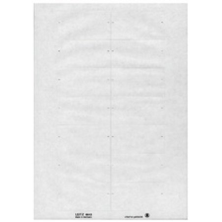 LEITZ Blanko-Beschriftungsschildchen, PC-beschriftbar, weiß