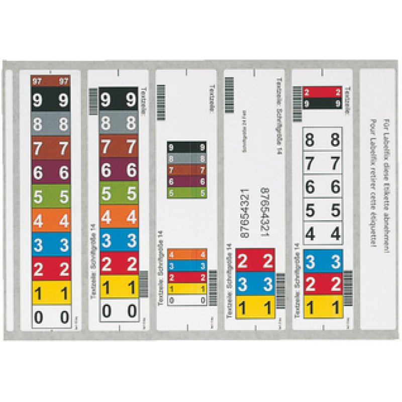 LEITZ Etiquettes d'inscription OrgacolorPlus pour imprimante