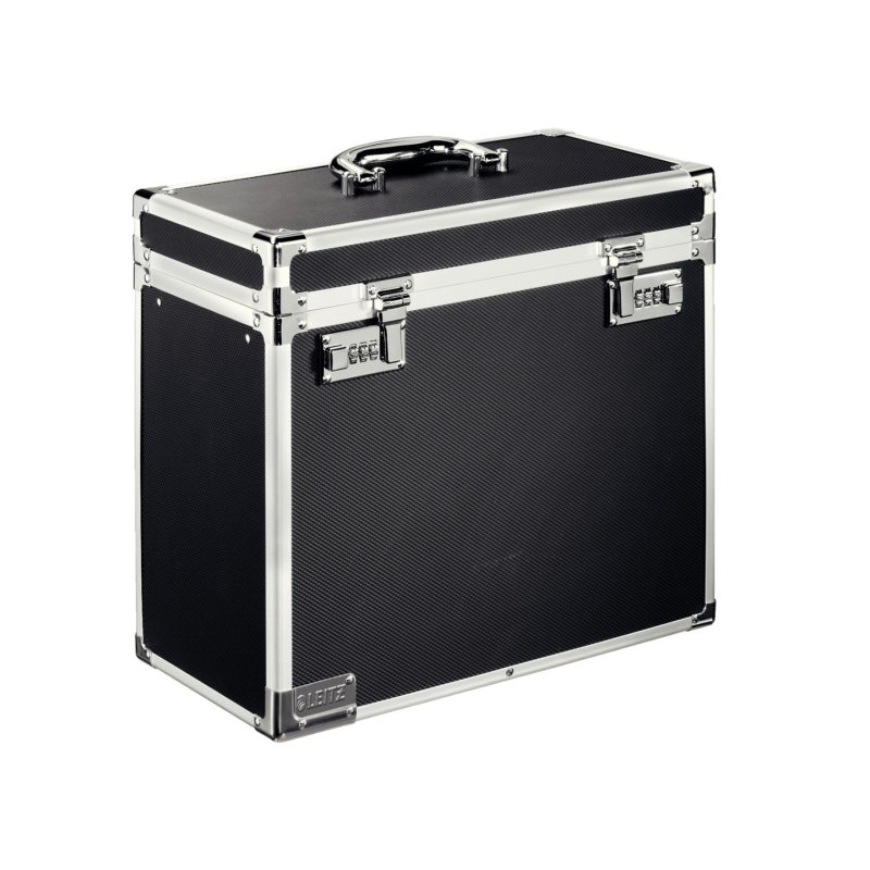Leitz 67160095 Boîte à archives Aluminium, Métal, Plastique, Bois Noir, Chrome