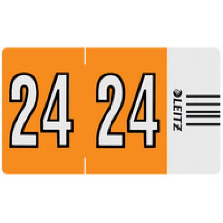 LEITZ Étiquette année Orgacolor "25", sur rouleau, vert