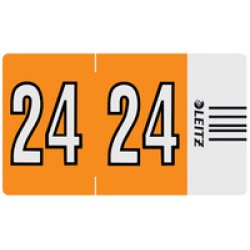 LEITZ Étiquette année Orgacolor "25", sur bande, vert
