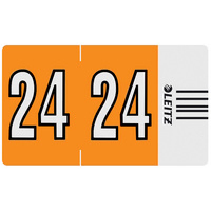 LEITZ Étiquette année Orgacolor "25", sur bande, vert