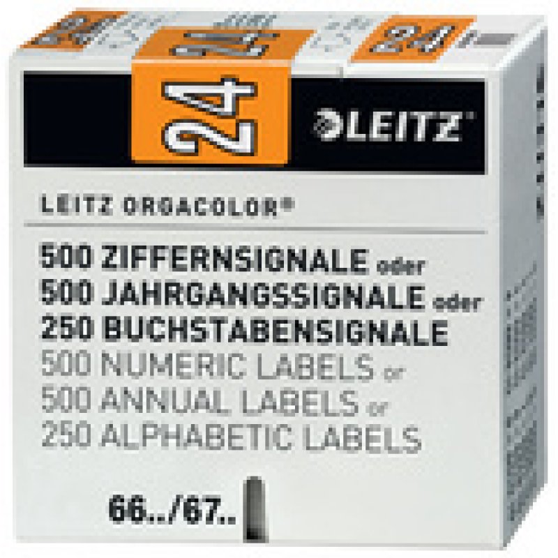 LEITZ Étiquette année Orgacolor "25", sur bande, vert