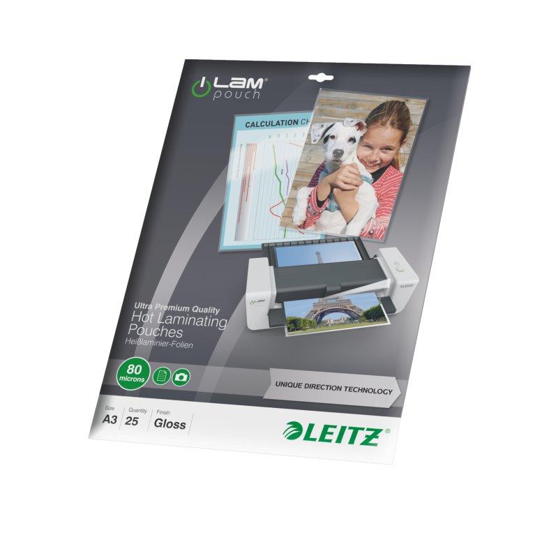 LEITZ Pochette de plastification iLAM, A3, brillant
