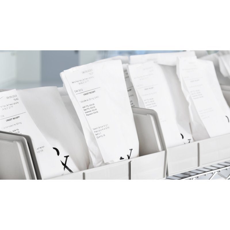 DYMO Etiquettes pour reçus LabelWriter, 57 mm x 91 m, blanc