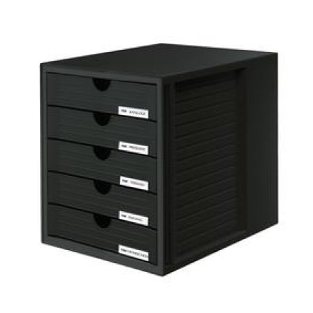 Biella 21450-13 office drawer unit Black