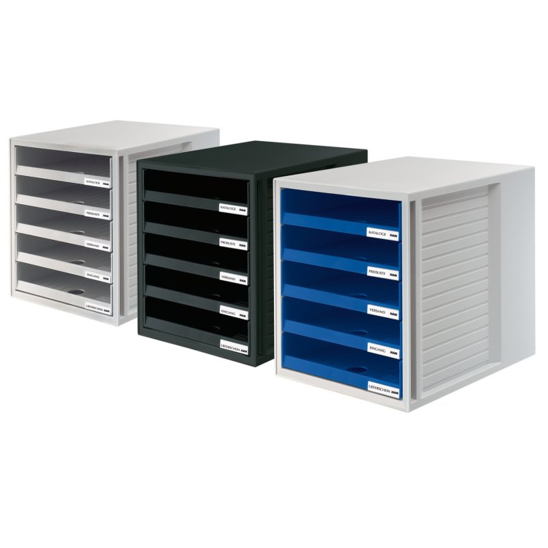 HAN 1401-14 module de classement de bureau Plastique Bleu, Gris