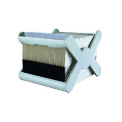 HAN X-CROSS box file 35 sheets Grey Plastic