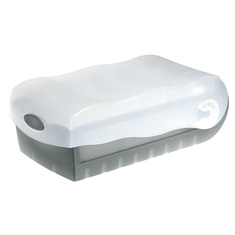 HAN 998-693 business card holder Plastic Grey