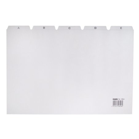 HAN Index alphabétique A-Z, PP, A4 paysage, 25 onglets, gris