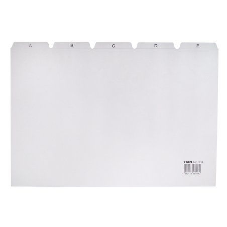 HAN Register A-Z, A4 quer intercalaire Noir, Gris 25 pièce(s)