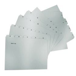 HAN Register A-Z Onglet avec index alphabétique Polypropylène (PP) Blanc