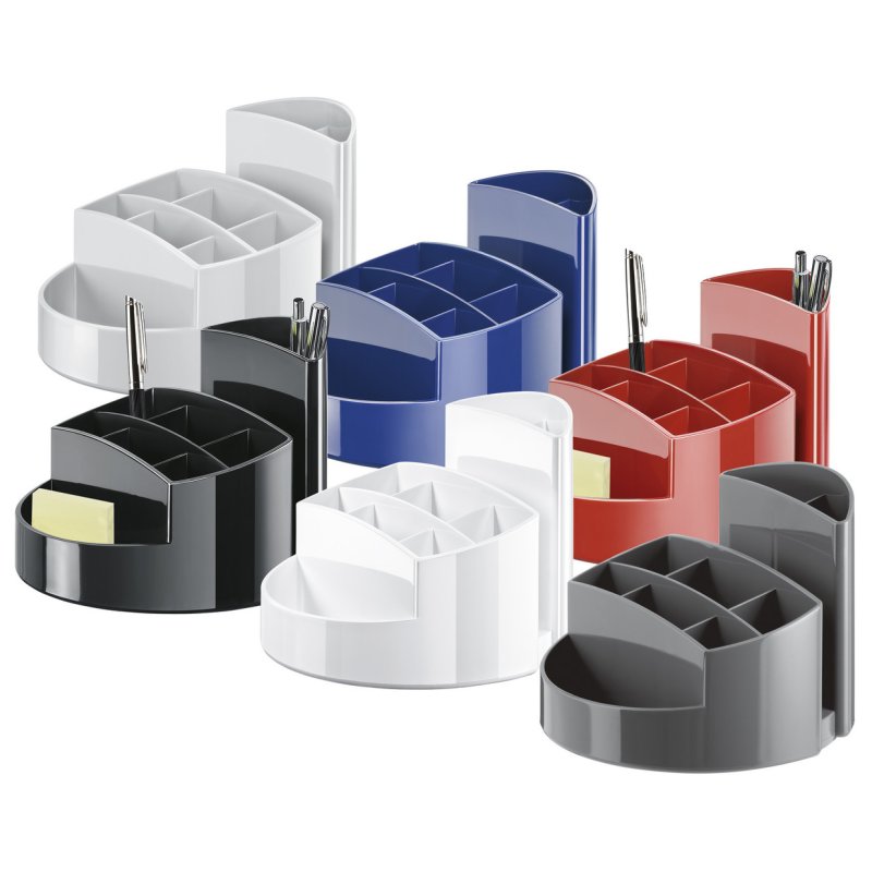 HAN RONDO porte crayons et stylos Plastique, Polypropylène (PP) Noir