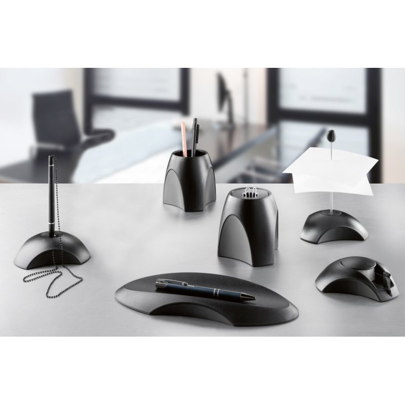 HAN DELTA paperclip dispenser Black Plastic, Polystyrene