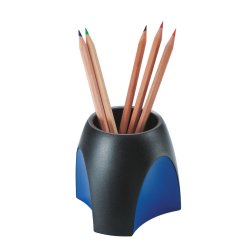 HAN Delta pen/pencil holder Plastic Black, Blue
