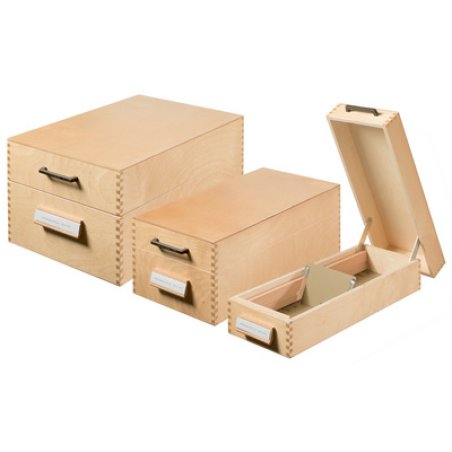 HAN Boîte à fiches en bois pour 900 fiches, A6 paysage