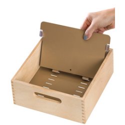 HAN Bac à fiches en bois pour 1.500 fiches, A5 paysage