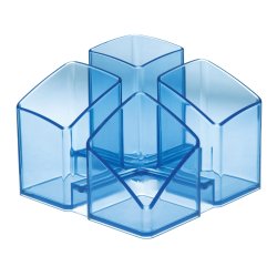 HAN Scala pen/pencil holder Plastic Blue, Translucent