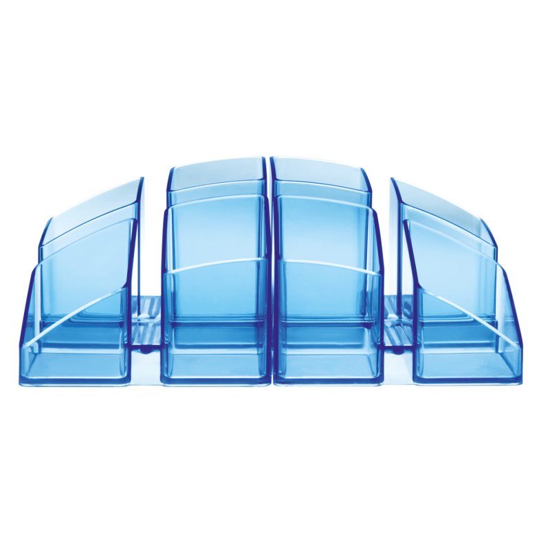 HAN Scala porte crayons et stylos Plastique Bleu, Translucide