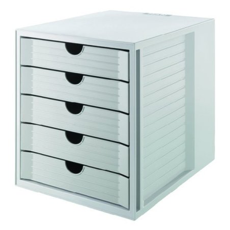 HAN Module de classement SYSTEM BOX KARMA, 5 tiroirs, gris