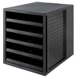 HAN 14018-13 bac de rangement de bureau Noir