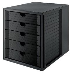 HAN 14508-13 bac de rangement de bureau Noir