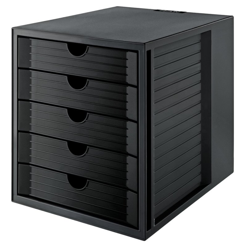 HAN Module de classement SYSTEM BOX KARMA, 5 tiroirs, noir