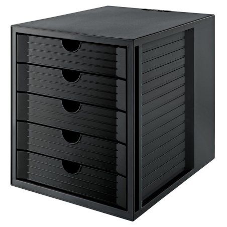 HAN 14508-13 bac de rangement de bureau Noir
